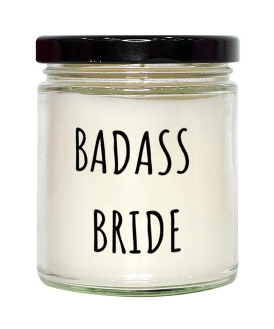 Wedding Gift For Bride, Badass Bride Candle Gift for Bride Day Of Wedding, Bridal Shower Gifts