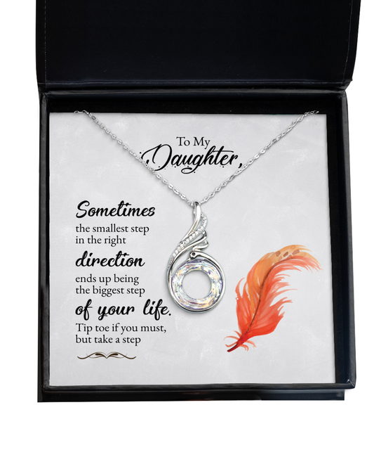 Gift For Daughter, Daughter Rising Phoenix Necklace, Daughter Jewelry, Sentimental Gift To My Daughter, Daughter Strength Necklace