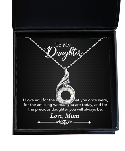 Mum Jewelry Gift To Daughter, Rising Phoenix Necklace For Daughter, Mum To Daughter, Mum Daughter Gift, Loving Daughter From Mum