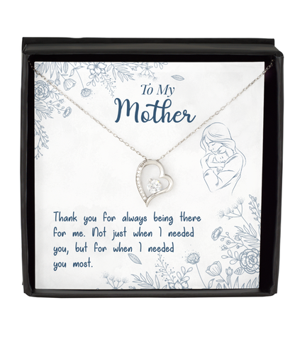 Thank You Gift To My Mother, Solitaire Crystal Necklace For Mother From Son, Mothers Day Gift Ideas, Mother  Bday Gifts From Daughter