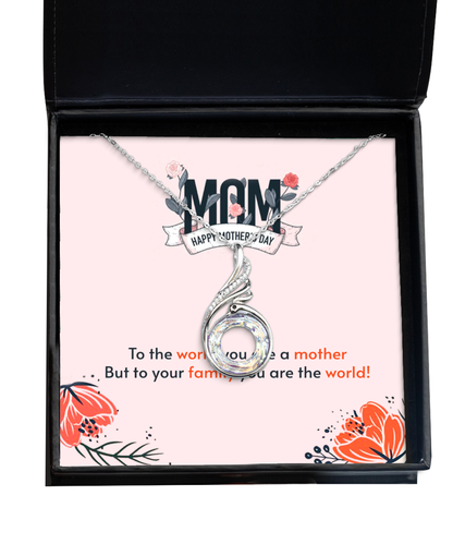 Happy Mother's Day Mom, Rising Phoenix Necklace For Mom, Appreciation Gift To Mom From Daughter, Mom Jewelry Gift, I Love You Mom