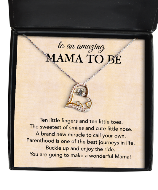 Pregnancy Gift For First Time Mama, Love Dancing Necklace For Mama To Be, Baby Shower Gift For First Time Mama, Mama To Be Gift