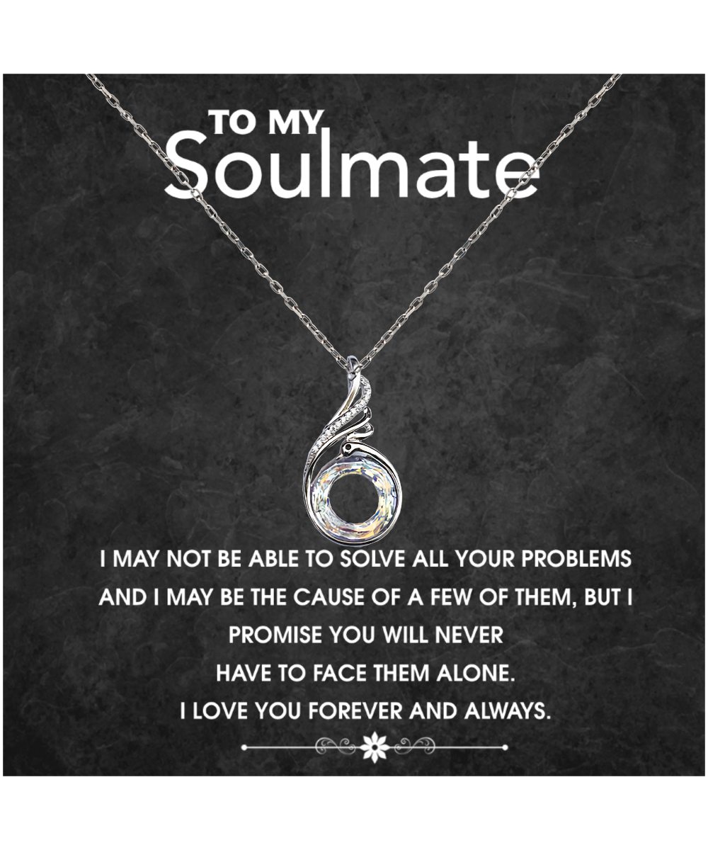 Rising Phoenix Necklace To My Soulmate, I Love You Forever And Always, Romantic Gift For Her, Gift For Women, Soulmate Necklace