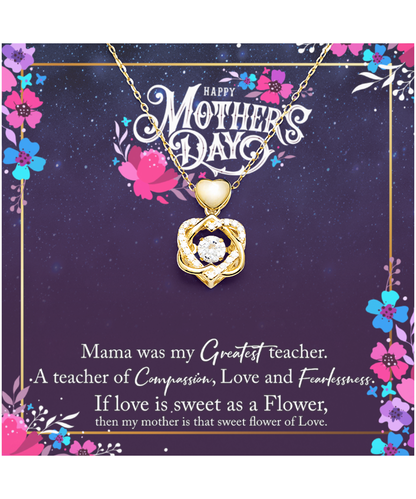 Happy Mother's Day Gift From Son, Heart Knot Gold Necklace For Mother, Mother's Day Gift From Daughter, Gift With Love To My Mother