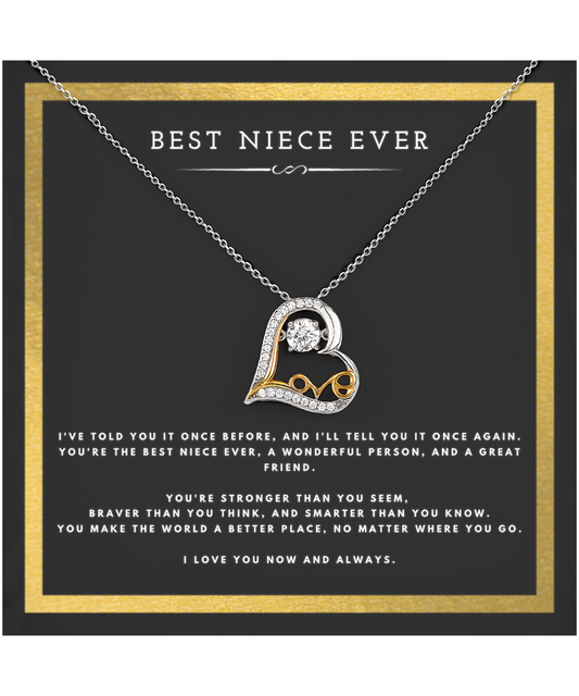 Best Niece Ever Gift From Uncle Heart Necklace Jewelry Birthday Present Christmas Gifts For Neice