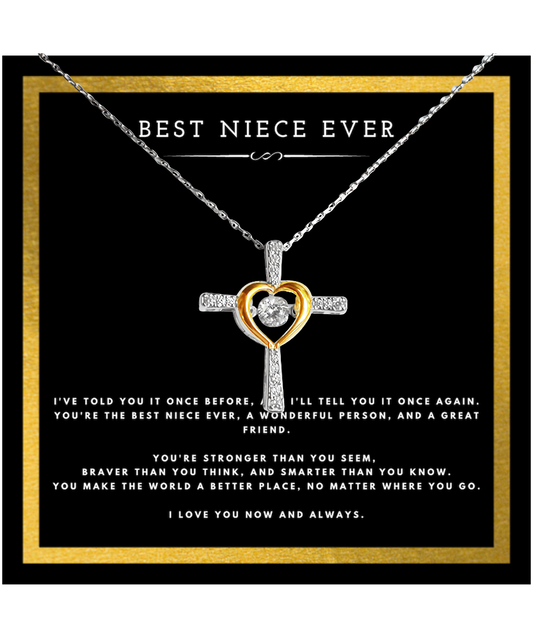 Best Niece Ever Gift From Uncle Cross Necklace Jewelry Birthday Present Christmas Gifts For Neice