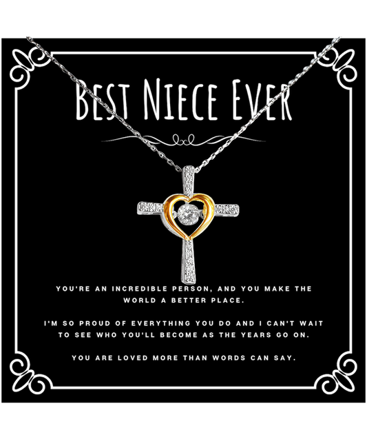 Best Niece Ever Gift From Aunt Cross Necklace Jewelry Birthday Present Christmas Gifts For Neice