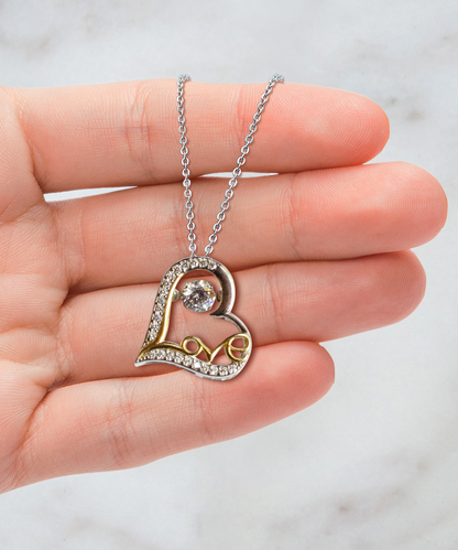 To My Precious Daughter Gift From Dad, Daughter Love Dancing Necklace, Dad Daughter Gift, Daughter Necklace From Dad
