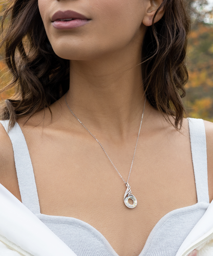 Gift For Mother In Law, From Daughter In Law, Grateful To Be Part Of The Family - .925 Sterling Silver Rising Phoenix Necklace With Thank You Message Card