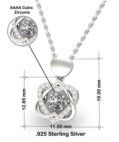 To My Precious Daughter Gift From Mom, Daughter Heart Knot Silver Necklace, Mom Daughter Gift, Daughter Necklace From Mom