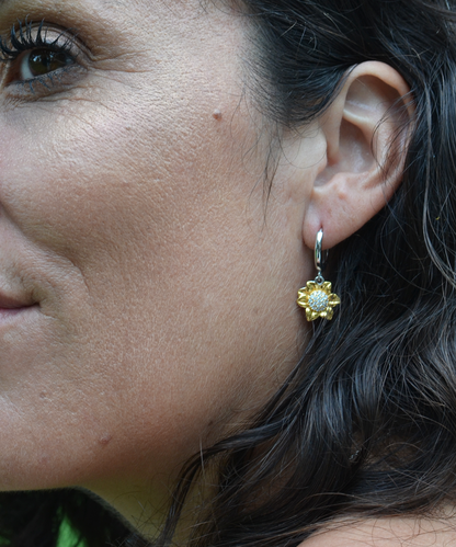 To My Dear Mom, Sunflower Earrings For Mom, Appreciation Gift To Mom From Daughter, Mom Jewelry Gift, I Love You Mom