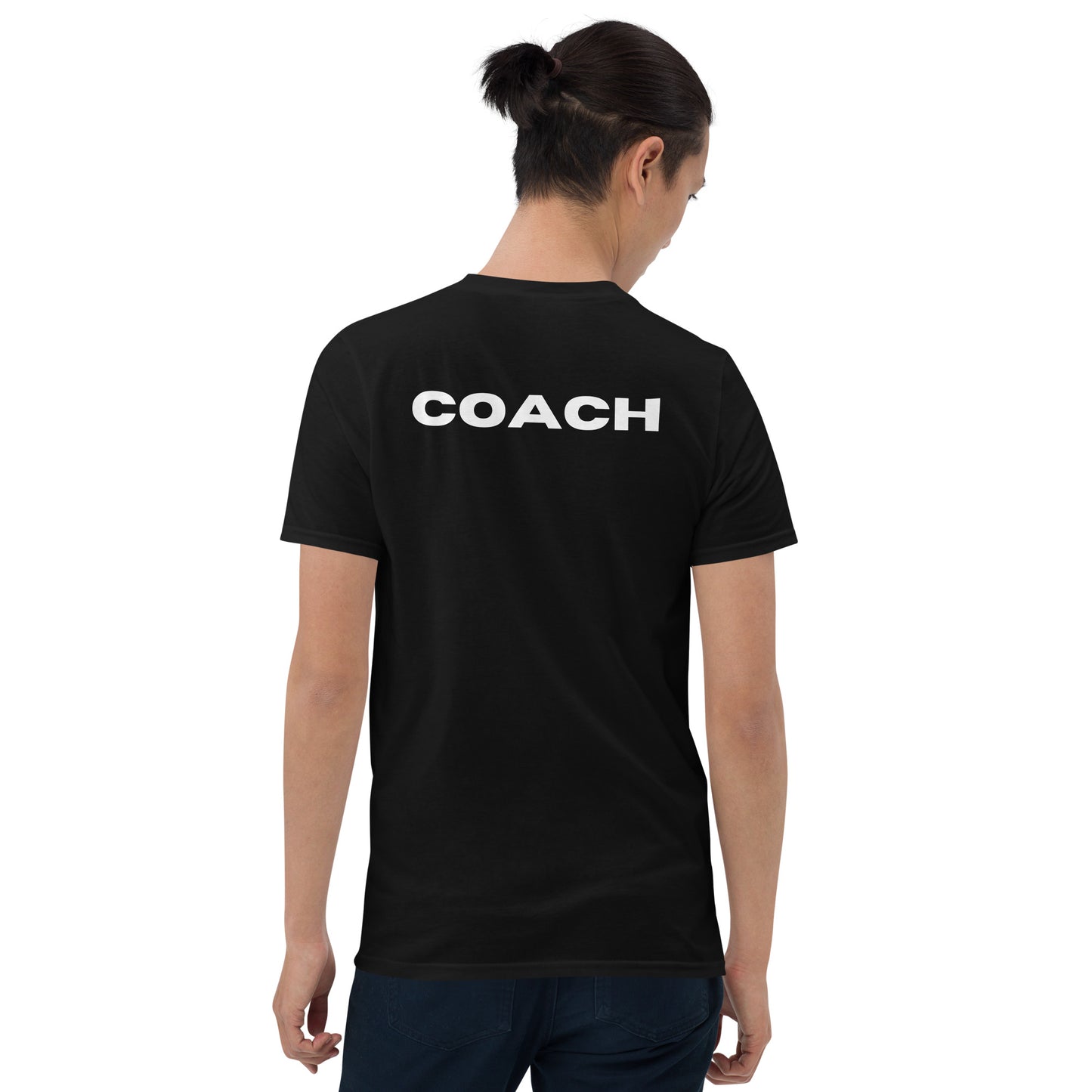 Coach Sports Training Short-Sleeve Unisex Black T-Shirt