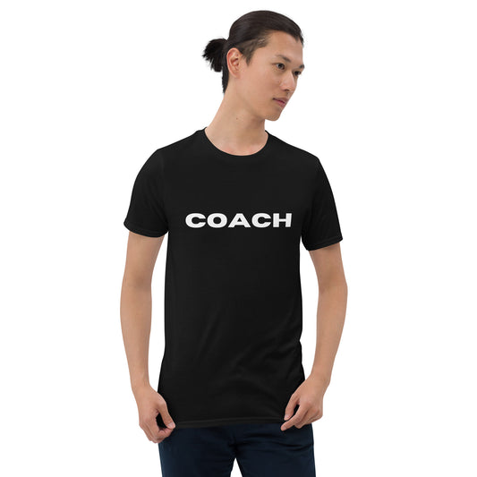 Coach Sports Training Short-Sleeve Unisex Black T-Shirt