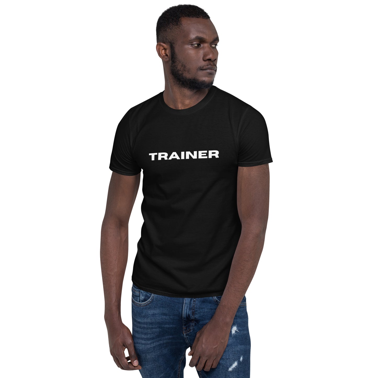 Fitness Trainer Short-Sleeve Unisex Black T-Shirt