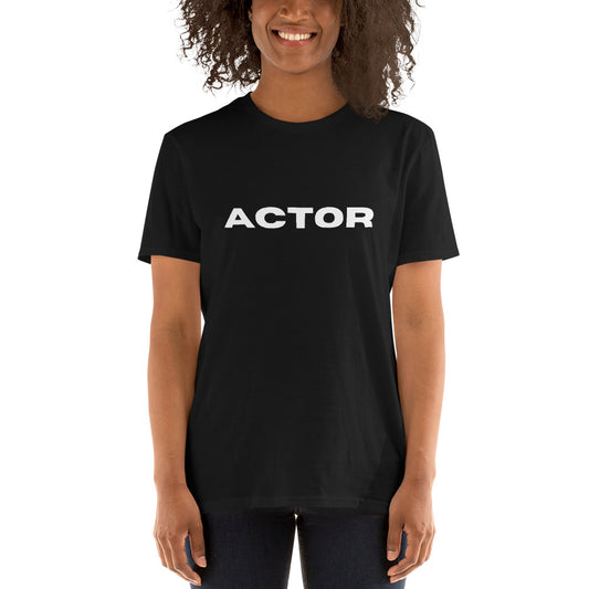 Actor Short-Sleeve Black Unisex T-Shirt